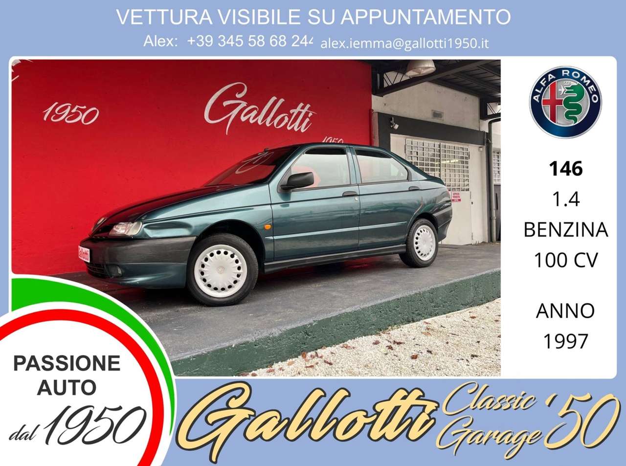Alfa Romeo 146 1.4i 16V Twin Spark cat
