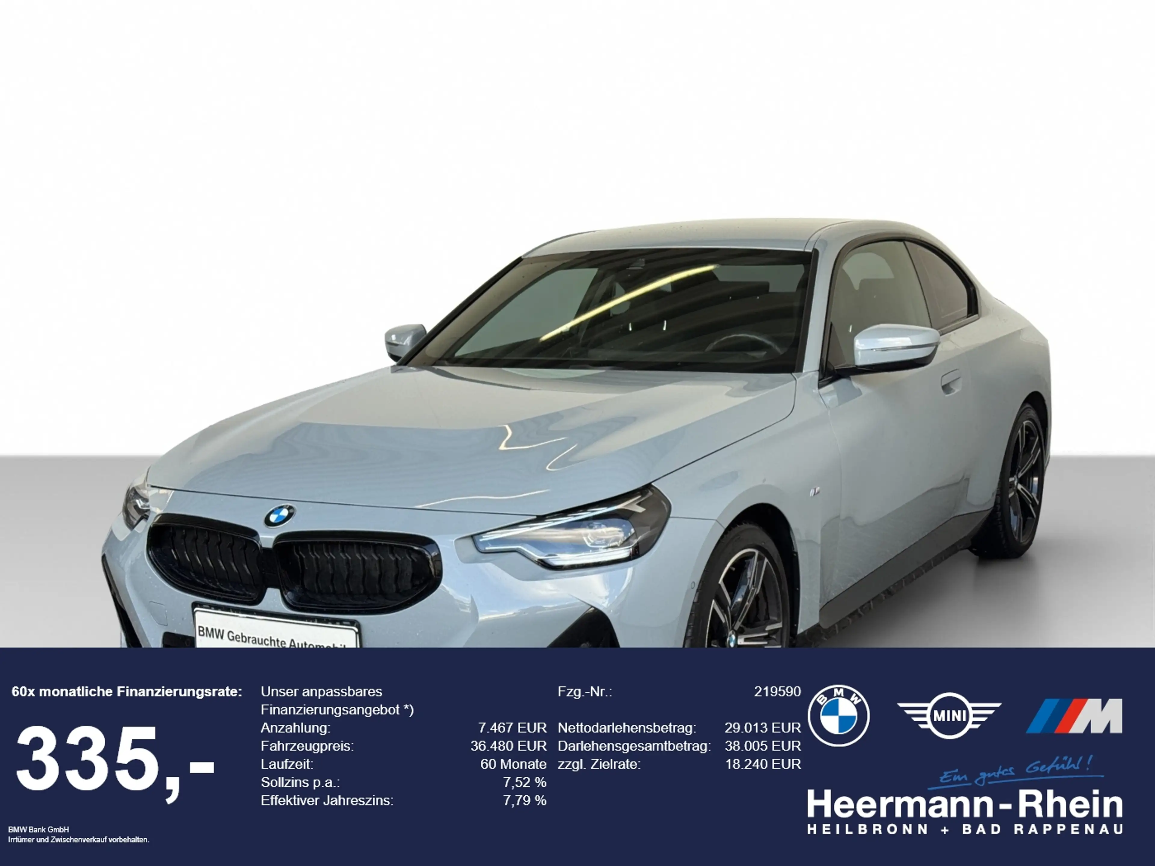 BMW 220 iA Coupé M Sport LiveCock+.ACC.ParkAss.DriveA