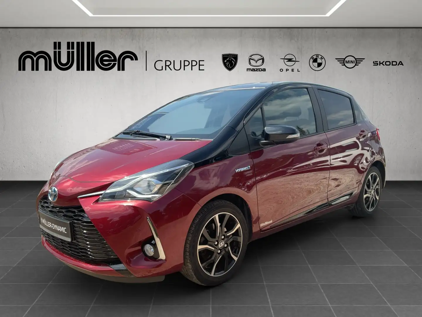 Toyota Yaris HYBRID SPURHALTE SMART KEY RÜCKFAHR DAB Rot - 1