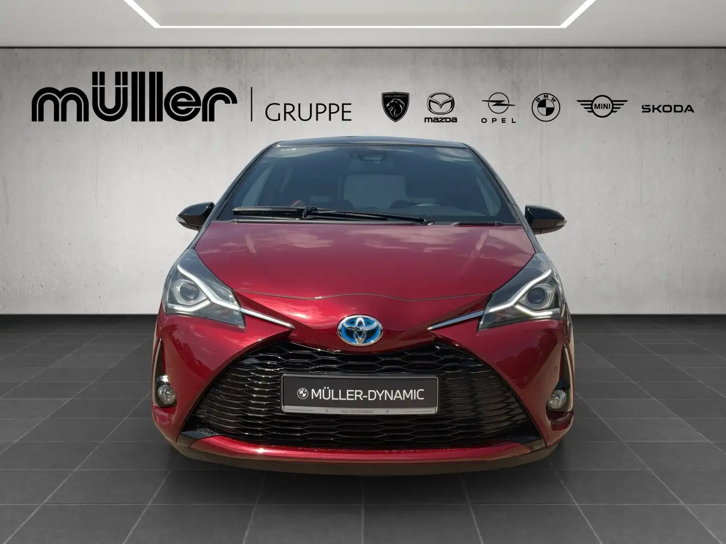 Toyota Yaris HYBRID SPURHALTE SMART KEY RÜCKFAHR DAB Rot - 2
