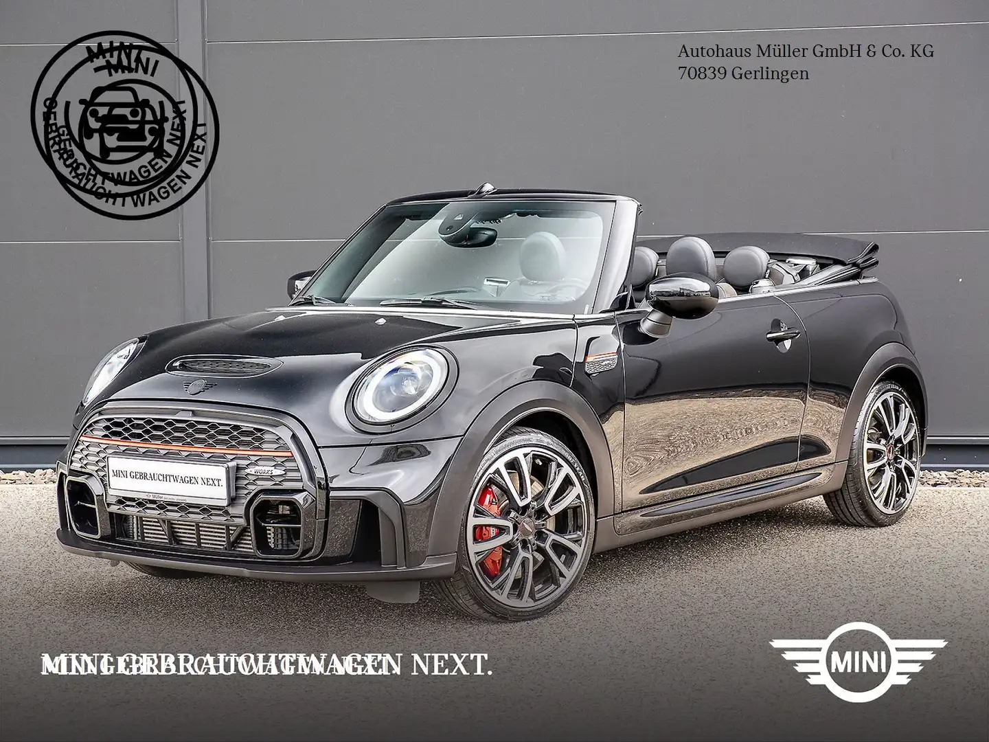 MINI John Cooper Works Cabrio John Cooper Works Cabrio Aut. Trim ACC DAB 1VB Schwarz - 1