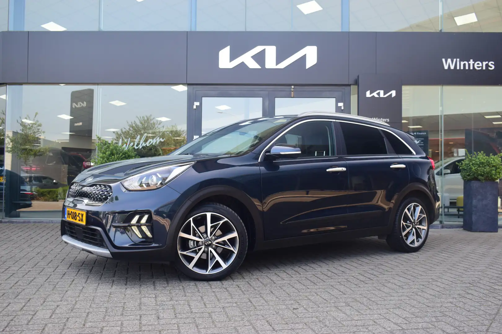 Kia Niro 1.6 GDi Hybrid DynamicPlusLine | 21.214 km | Stoel Blauw - 1
