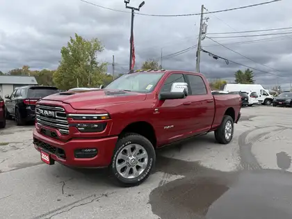 Red 2026 RAM 3500 Laramie Crew Cab 4WD Pickup Truck Four-Wheel Drive 8-Speed Automatic