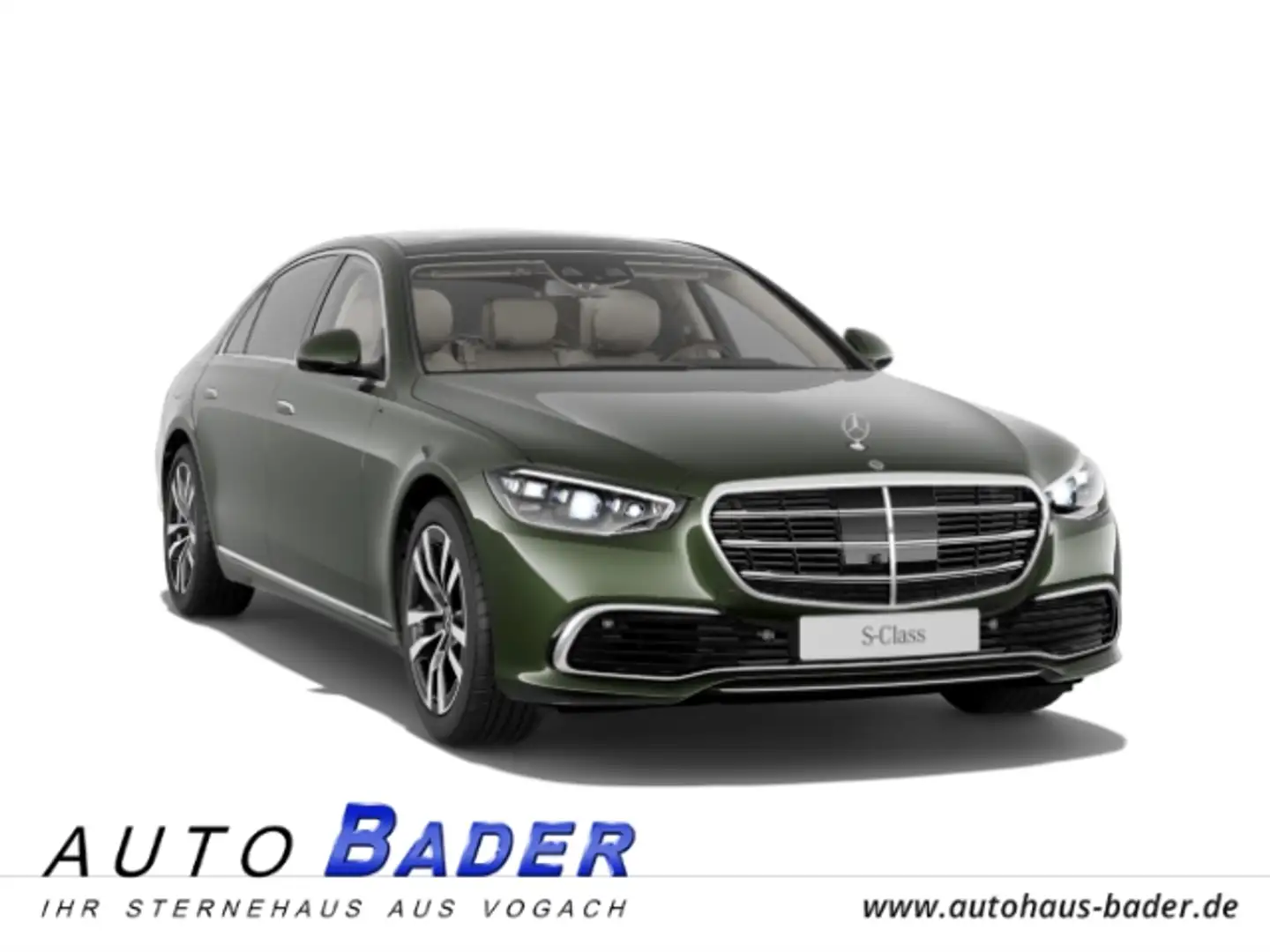 Mercedes-Benz S 580 4Matic lang Panorama AktivSitze HAL Stdhzg. Grün - 1
