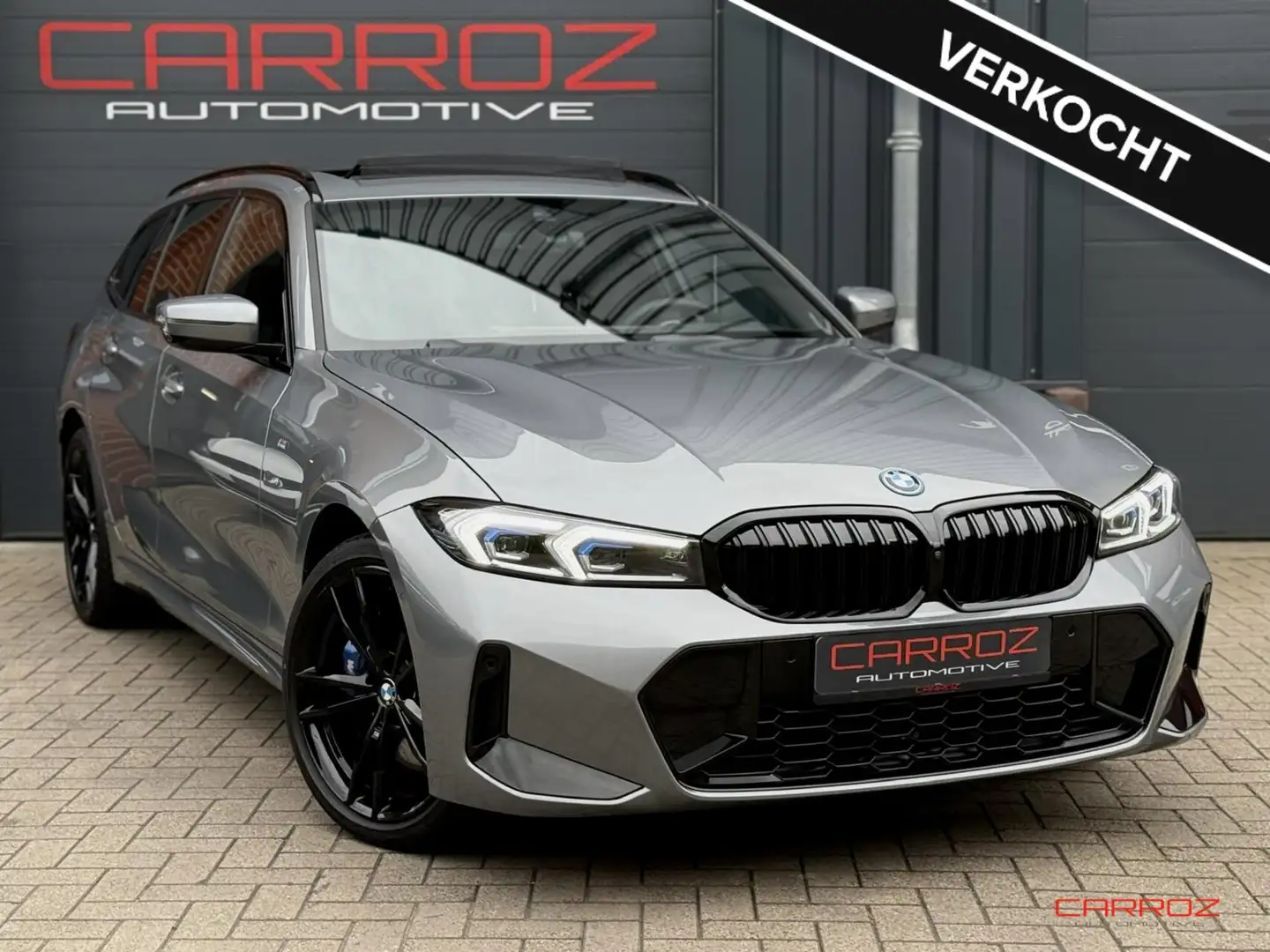 BMW 330 3-serie Touring 330e M Sport Pano 360 H&K HuD Trek Gris - 1