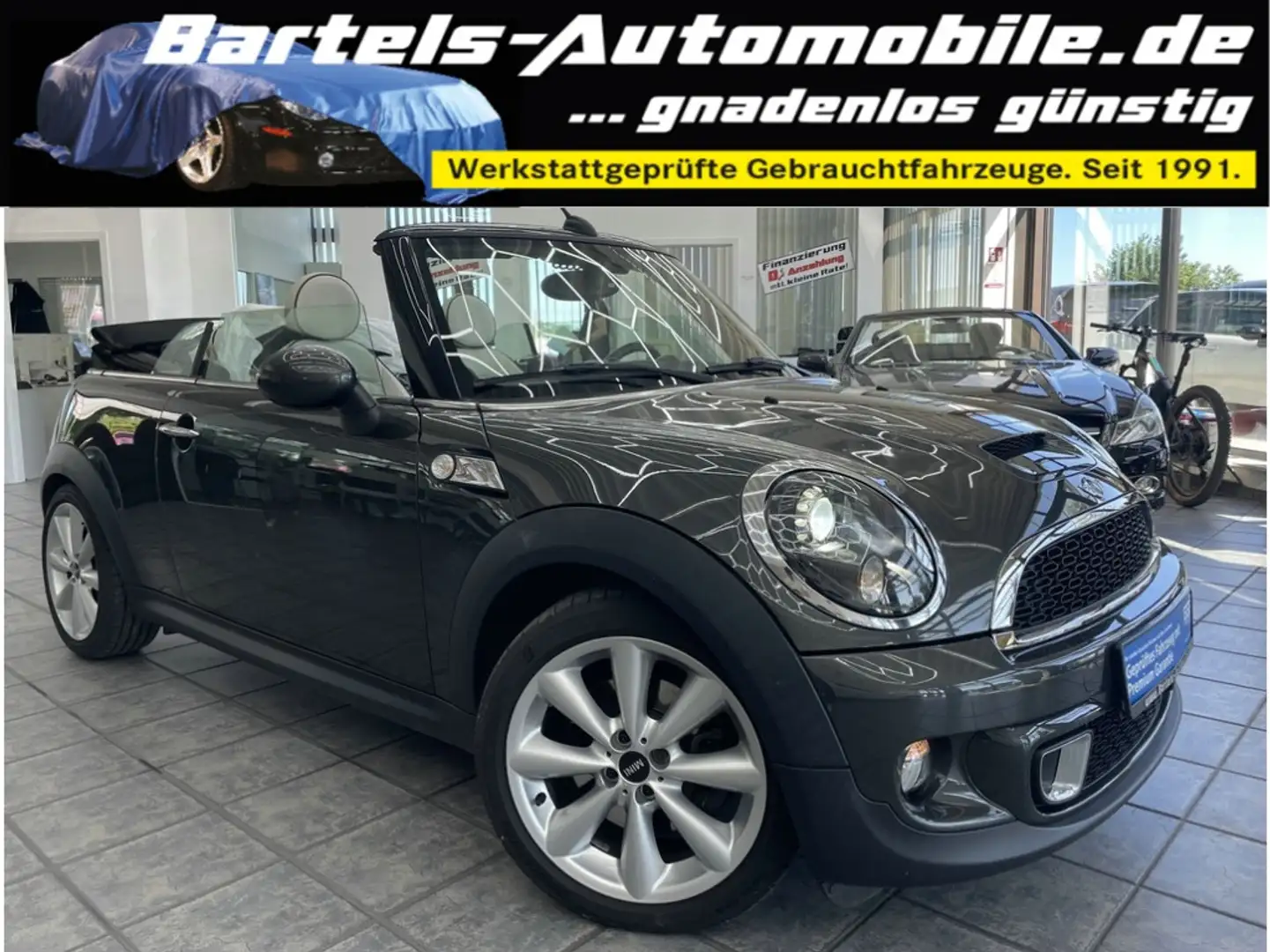 MINI Cooper S Cabrio 1.6 Chili, 1.Hand, Leder, Xenon Gris - 1