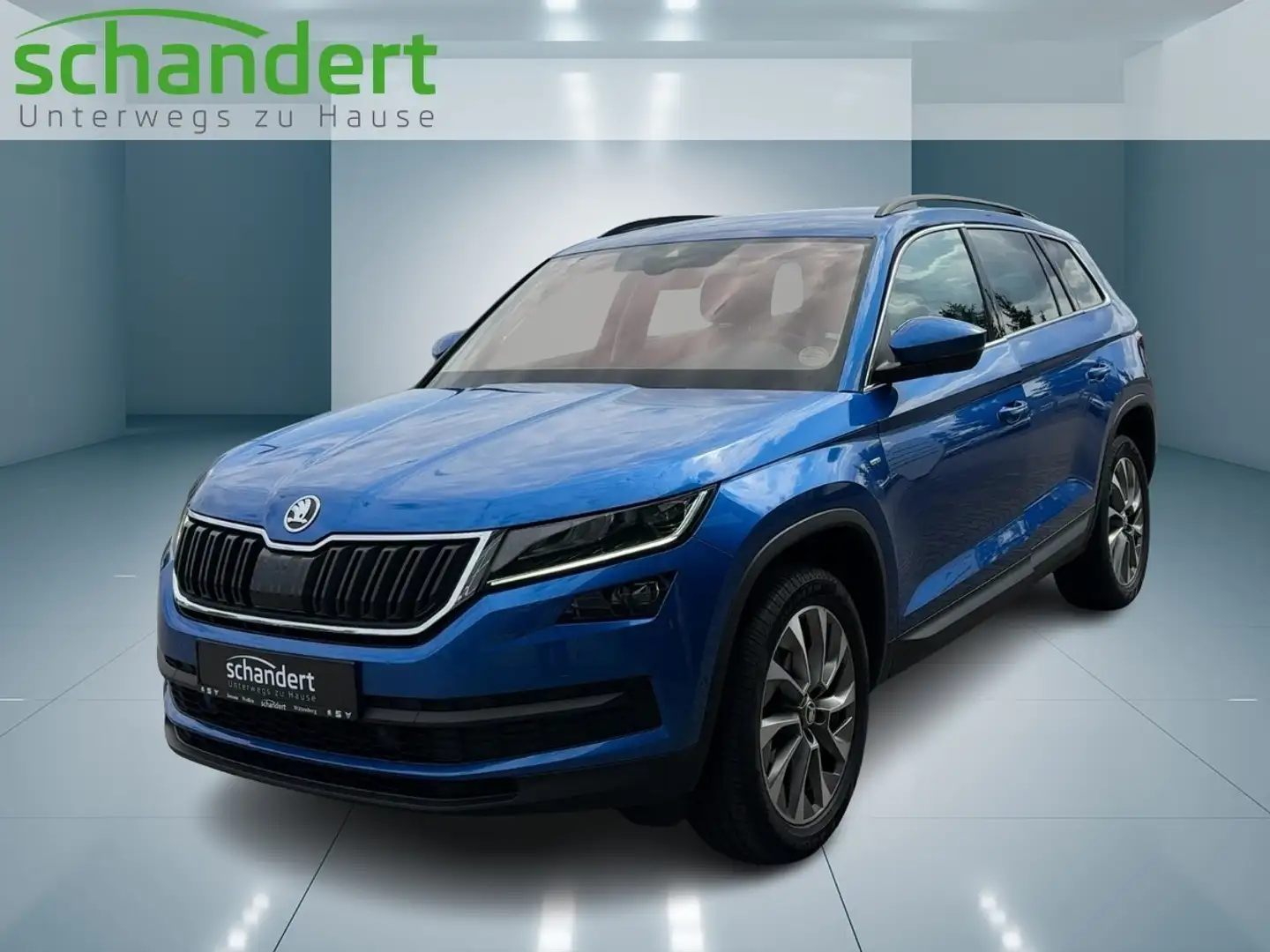 Skoda Kodiaq 1.5 TSI Clever DSG LED Navi AHK PLA Klimaautomat Blau - 1