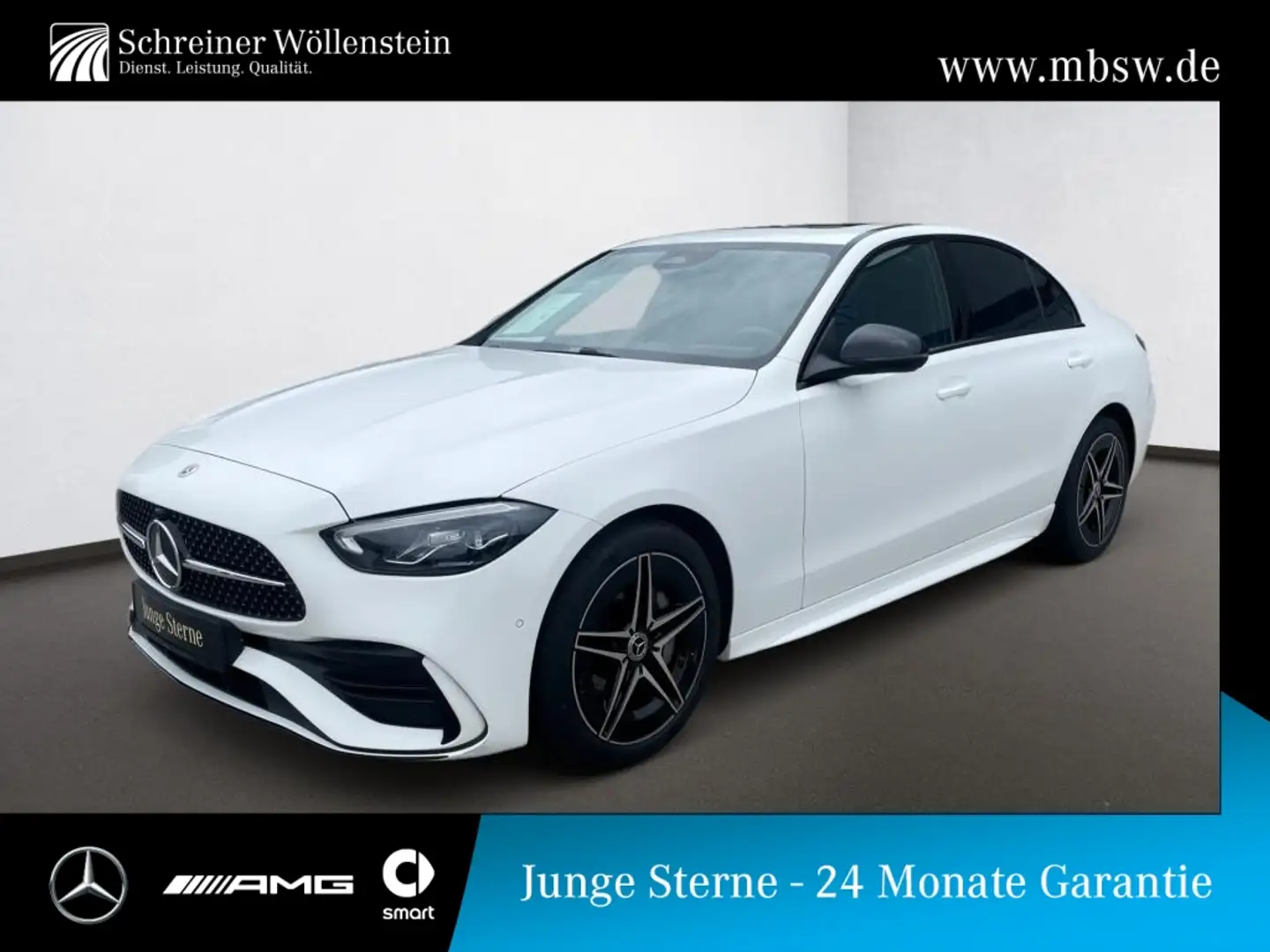 Mercedes-Benz C 180 AMG-Adv+*Night*Schiebedach*WiP*Ambi*Memory Blanco - 1