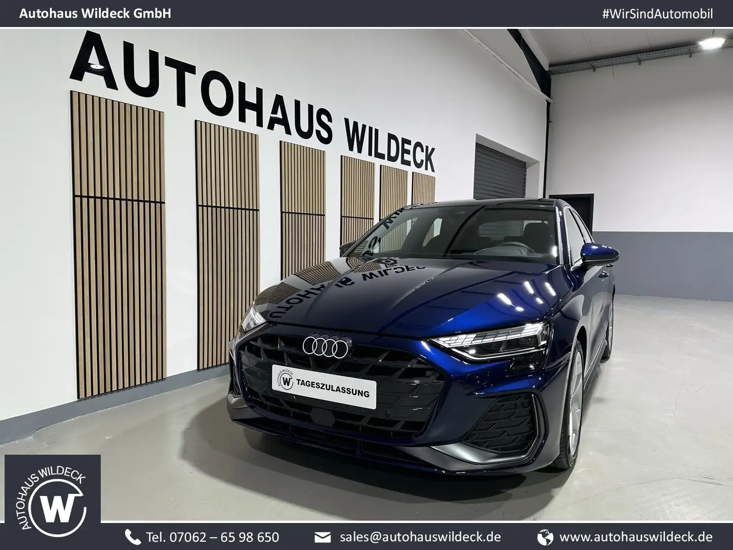 Audi A3 A3 Sportback S line 35TDI ACC Pano Mat. RFK Sono Blau - 1