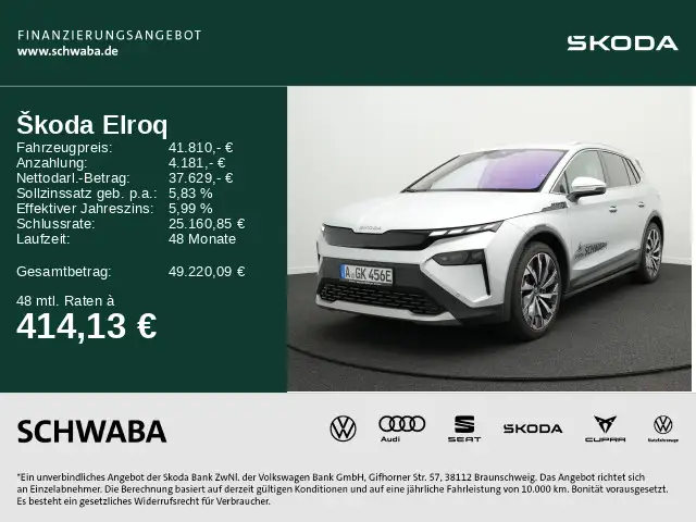 Skoda Elroq 85 82kW/h *WÄRME*AHK*HdUp*VIRTUAL*LED*21``