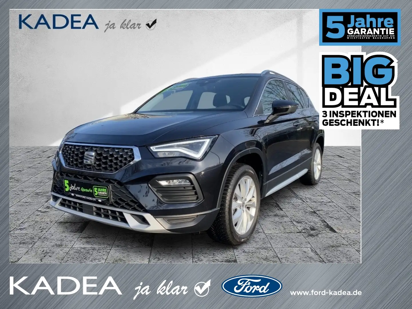 SEAT Ateca 1.5 TSI ACT Xperience ACC+LED+Navi+SHZ+KAM Zwart - 1
