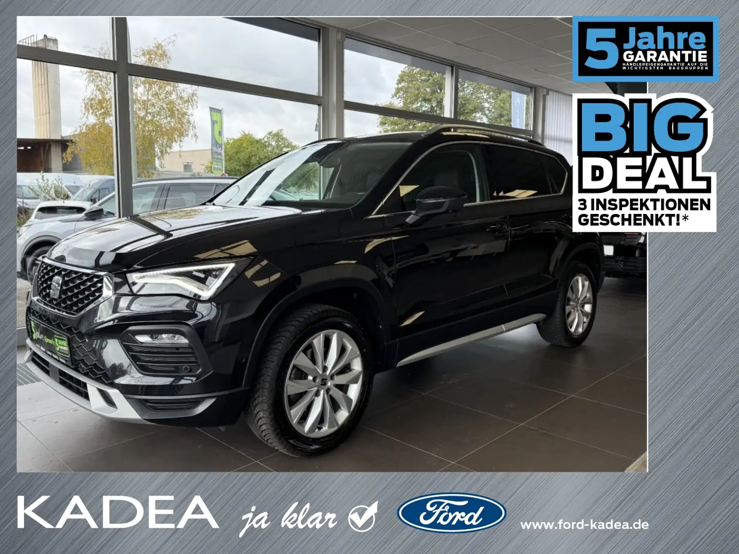 SEAT Ateca 1.5 TSI ACT Xperience ACC+LED+Navi+SHZ+LM Schwarz - 1