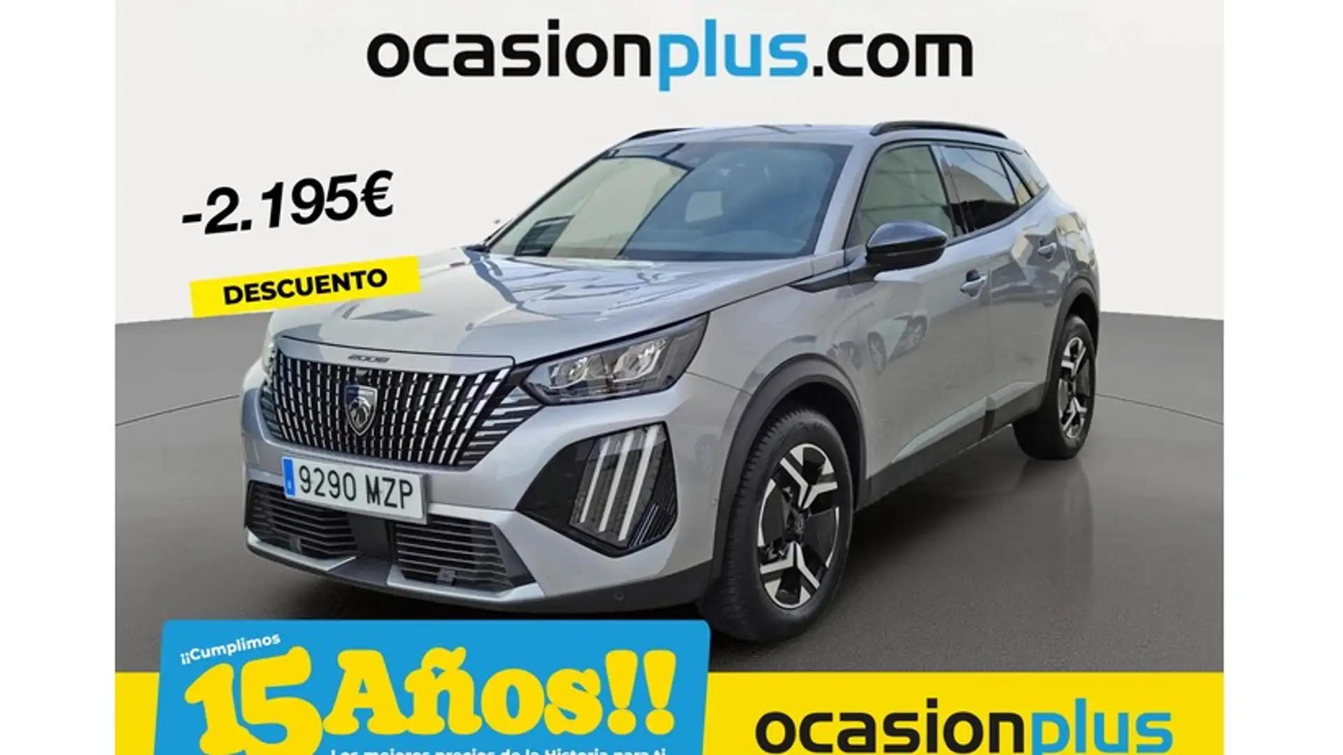 Peugeot 2008 Hybrid 136 Allure eDCS6 Gris - 1