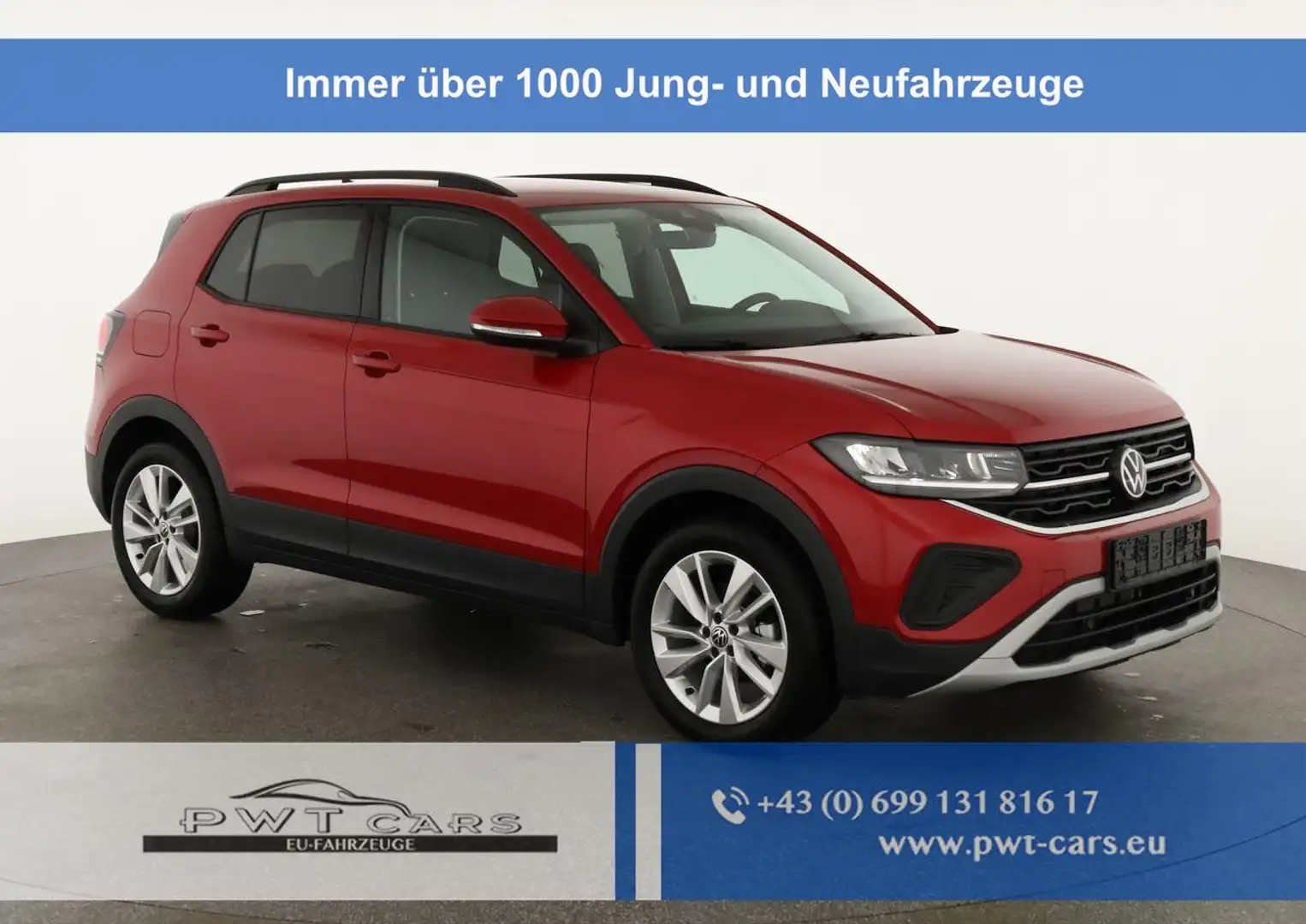 Volkswagen T-Cross 1.0 TSI 85 kW Life Life, AHK, ACC, Side, Kamera... Rouge - 1