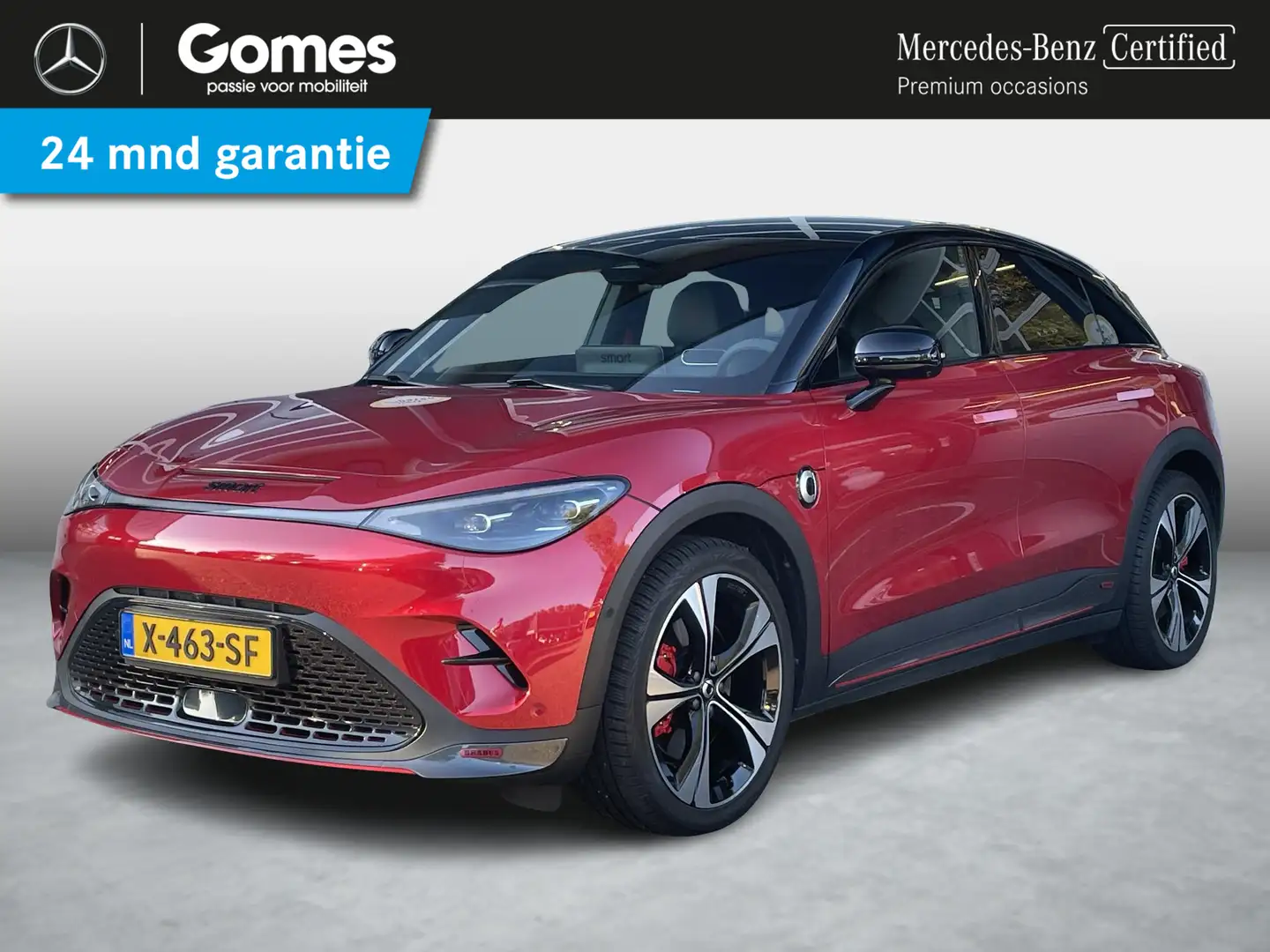 smart #3 BRABUS 66 kWh Panoramadak | Beats Audio | Elektris Rot - 1