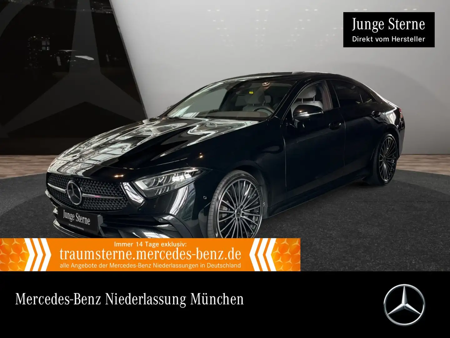 Mercedes-Benz CLS 400 d Cp. 4M AMG Fahrass WideScreen Burmester Negro - 1