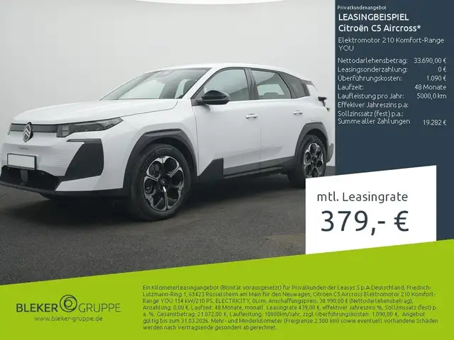 Citroen C5 Aircross Elektromotor 210 Komfort-Range YOU