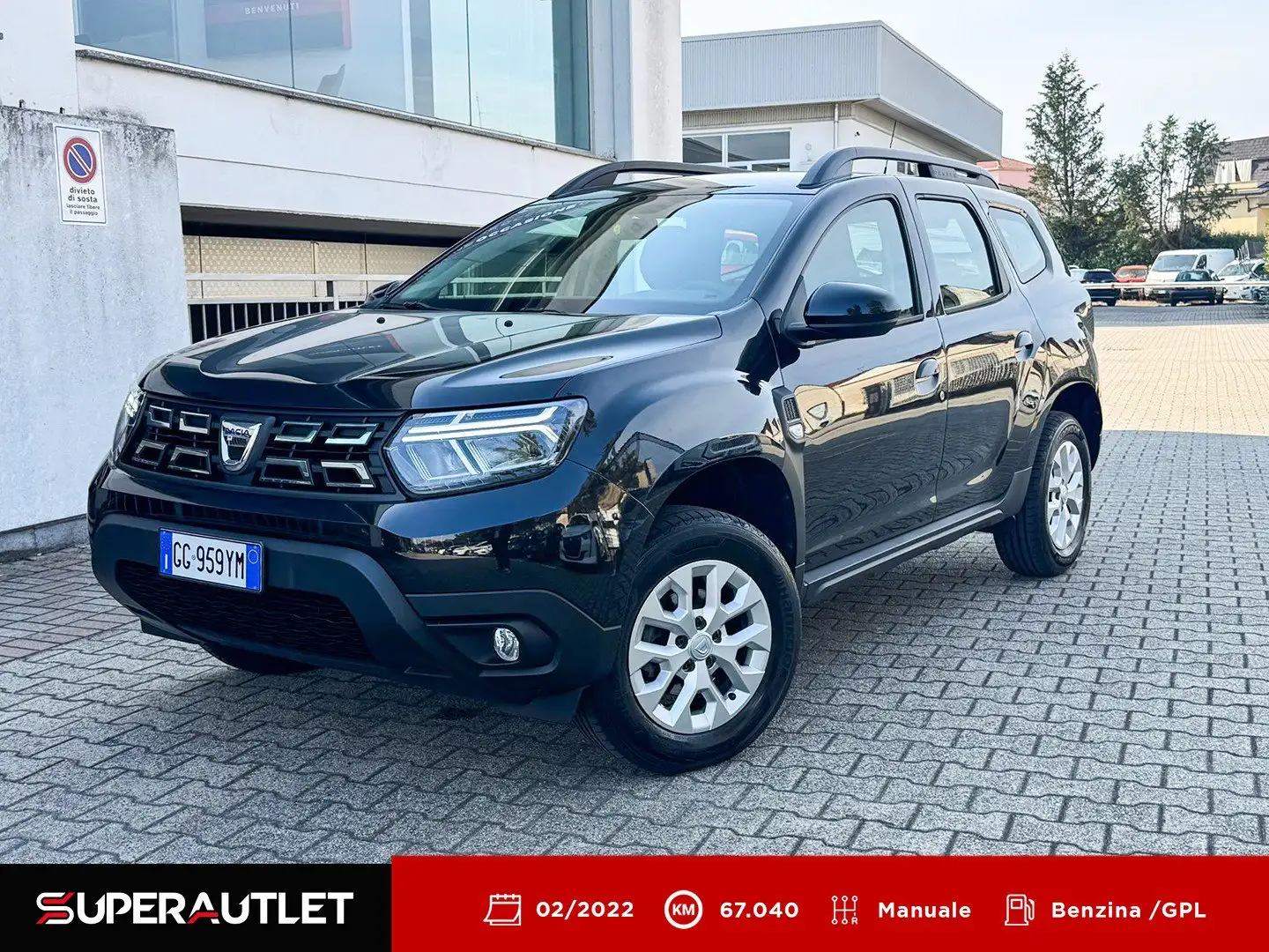 Dacia Duster 1.0 tce Comfort SL DaciaPlus Gpl 4x2 100cv Zwart - 1