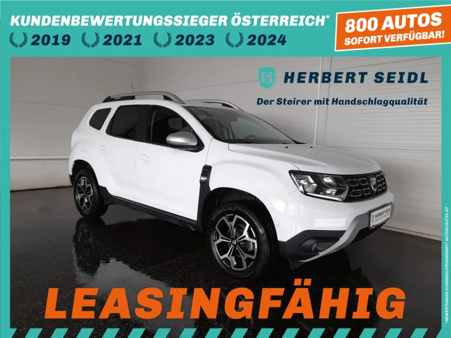 Dacia Duster PRESTIGE Blue dCi 4x4 *LED / NAVI / 360° KAMERA / TEMPOMAT / KLIMA / SITZHEIZUNG* Weiß - 1