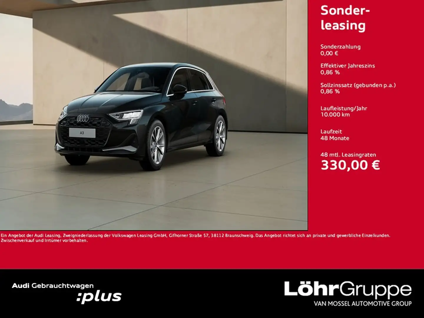 Audi A3 Sportback advanced 35 TDI S tronic Schwarz - 1