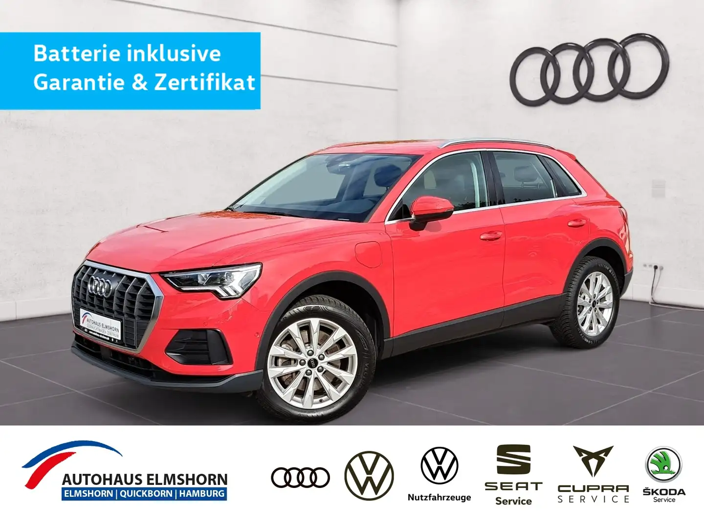 Audi Q3 45 TFSIe S tronic AHK LED NAV GRA PDC GJ-REIF SHZ Rot - 1