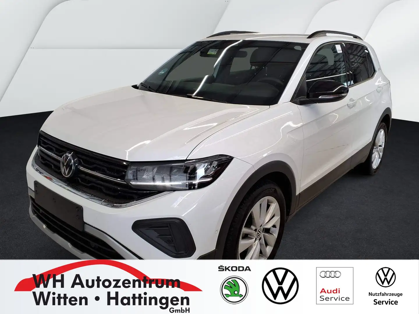 Volkswagen T-Cross 1.0 TSI DSG GOAL NAVI AHK GJ-REIFEN LED PARK-AS... Weiß - 1