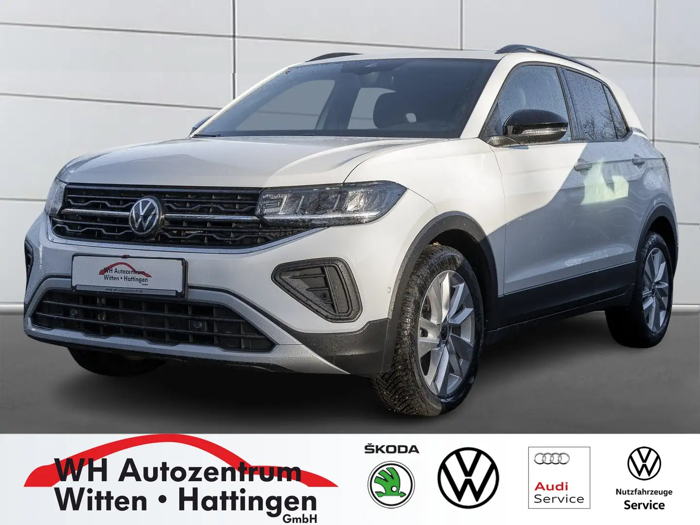 Volkswagen T-Cross 1.0 TSI DSG GOAL NAVI AHK GJ-REIFEN LED PARK-AS... Weiß - 1