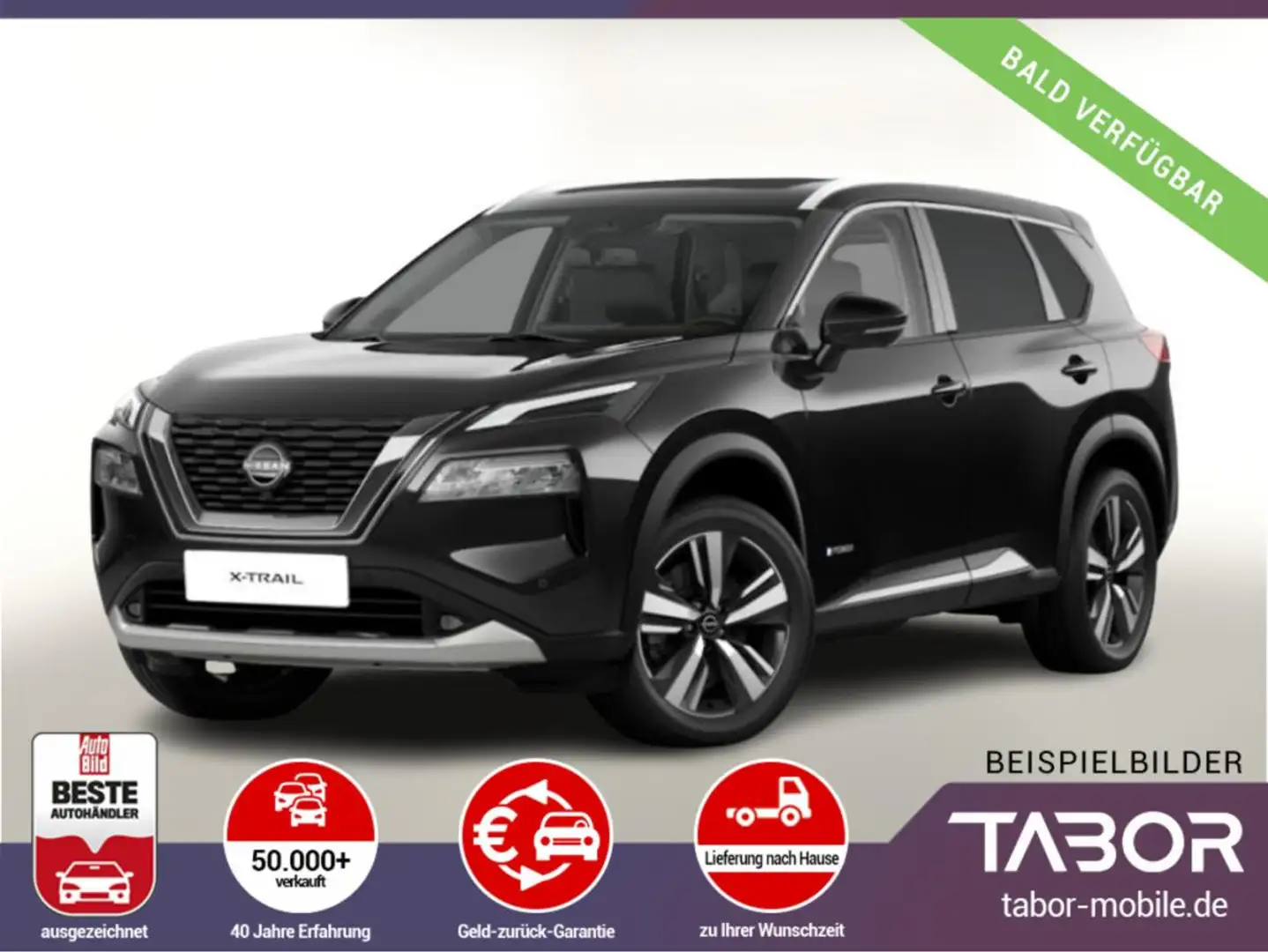 Nissan X-Trail 213 e-Power4x4 Tekna Pano Bose HUD Nappa Schwarz - 1