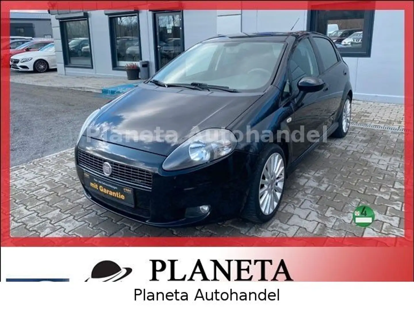Fiat Grande Punto 1.4 16V Turbo Sport*KLIMA*HU/AU NEU Zwart - 1