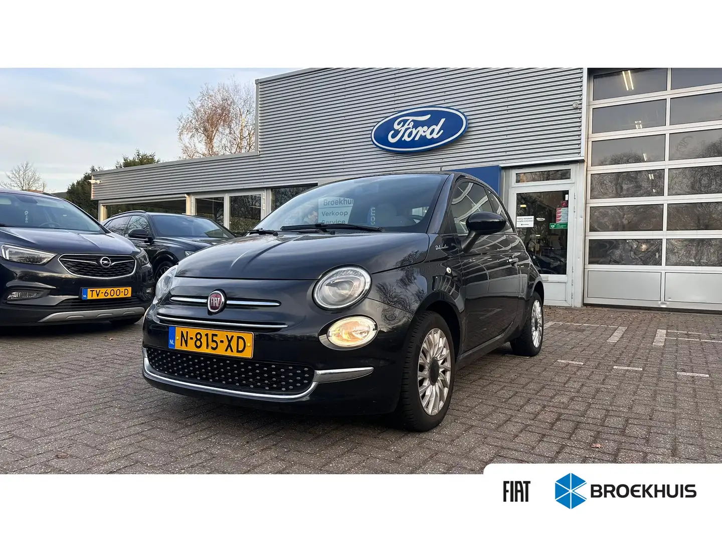 Fiat 500 1.0 Hybrid Dolcevita | NL-AUTO! | PANORAMADAK | CR Noir - 1