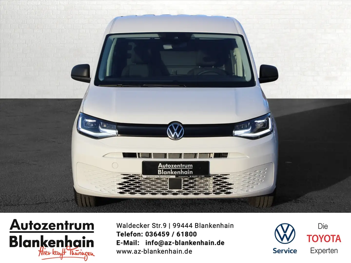 Volkswagen Caddy 2.0 TDI Cargo TOP-Ausstatt.mit AHK+LED ! Weiß - 2