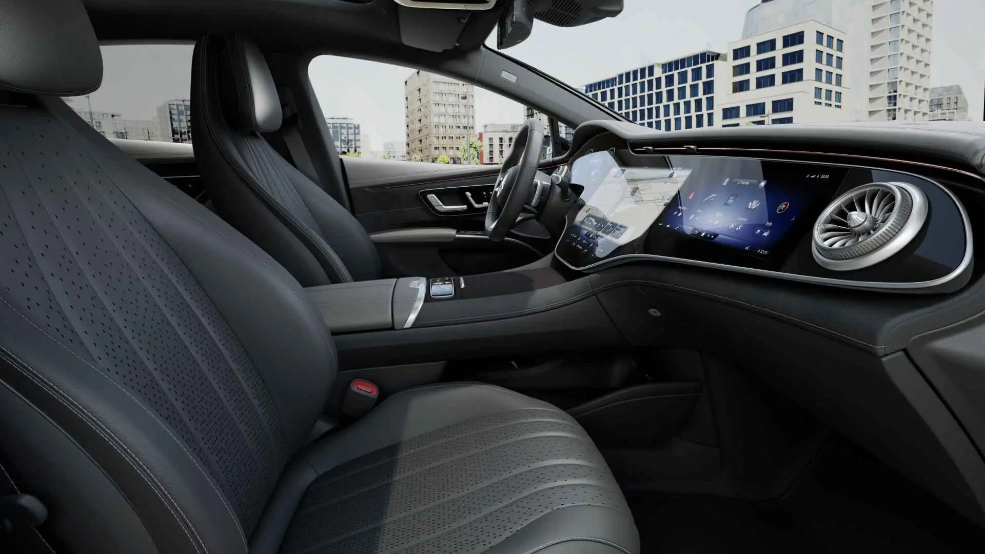 Mercedes-Benz EQS 580 4MATIC AMG Line | Panoramisch Dak | Achteras s Zwart - 2