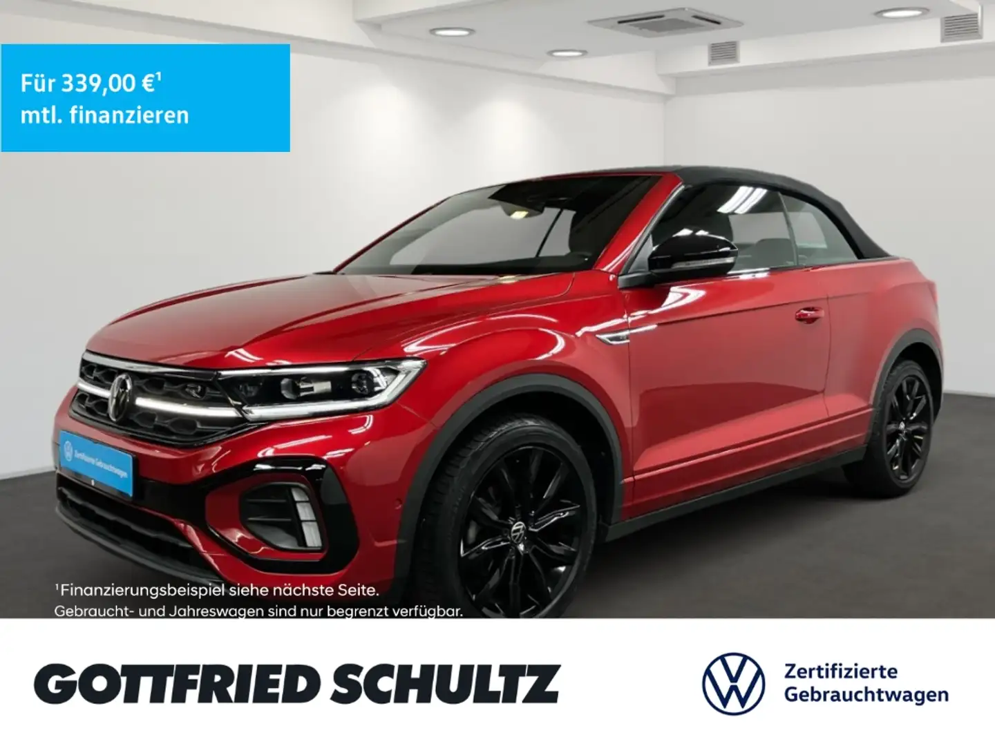 Volkswagen T-Roc Cabriolet 1.5 TSI DSG IQ.Light AHK ACC R-Line Rot - 1