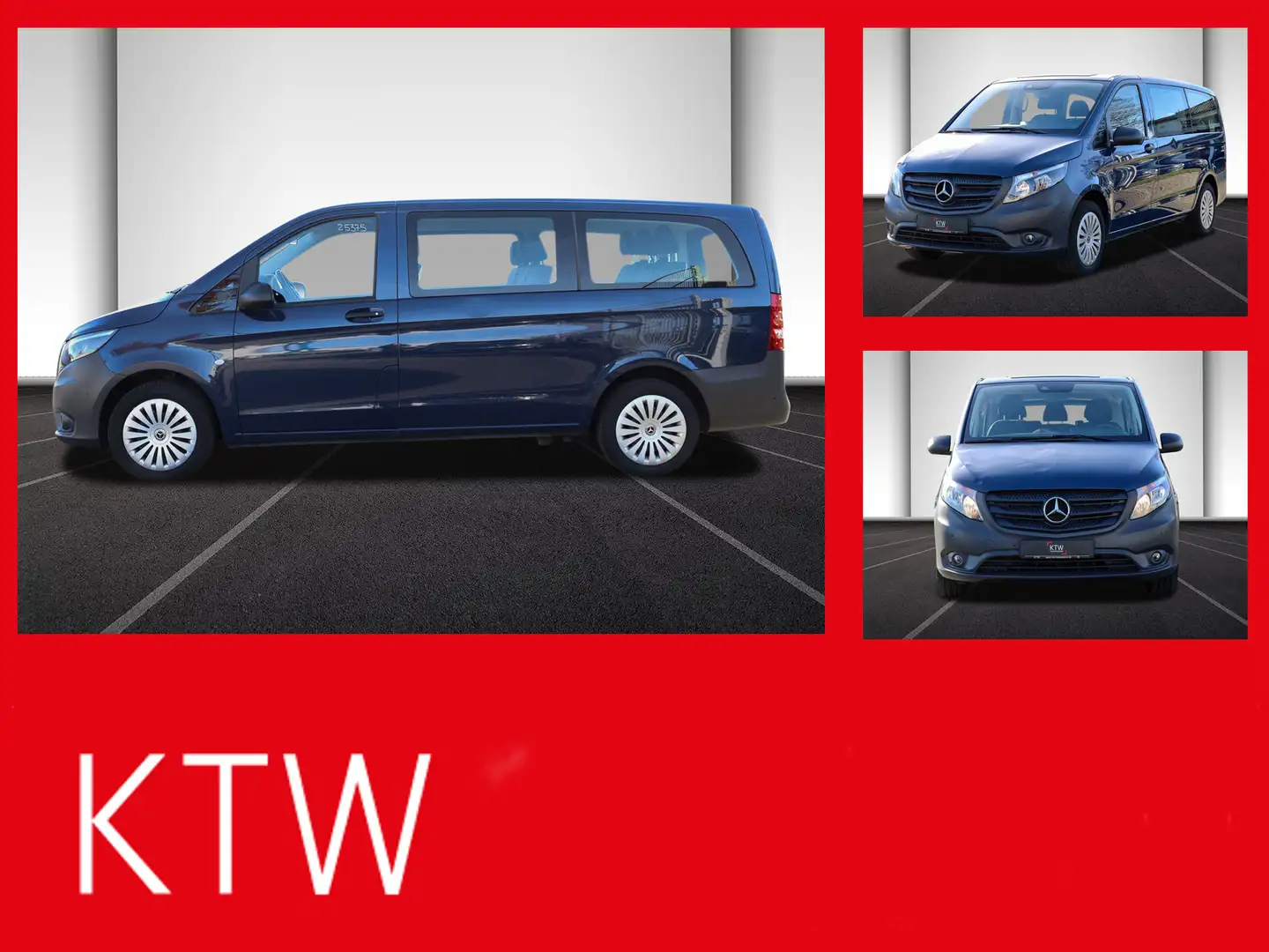 Mercedes-Benz Vito 114 TourerPro,lang,Automatik,8Sitze,Kamera Blau - 1