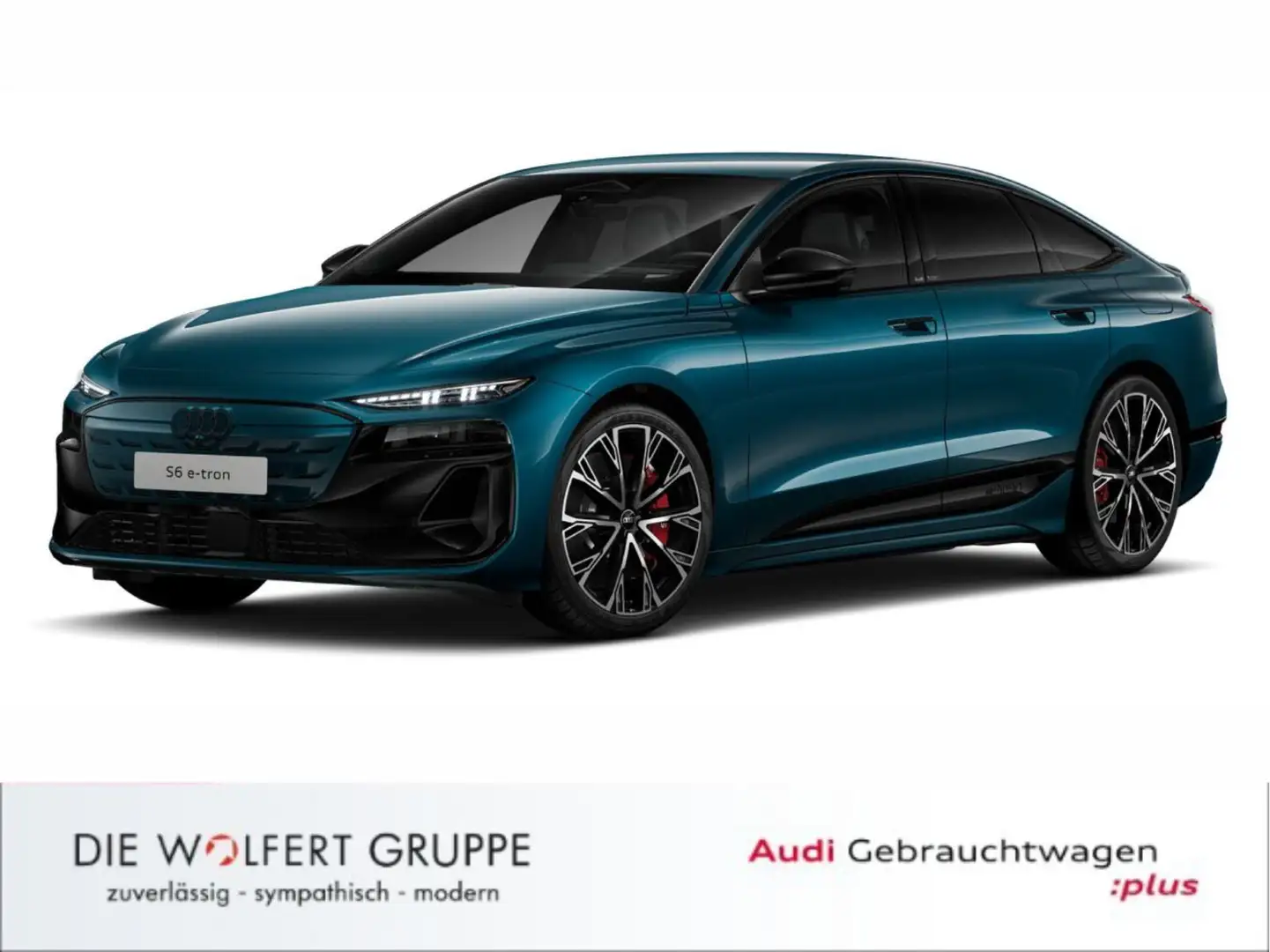 Audi S6 e-tron LUFTFAHRWERK*AHK*ACC*HEADUP Синий - 2