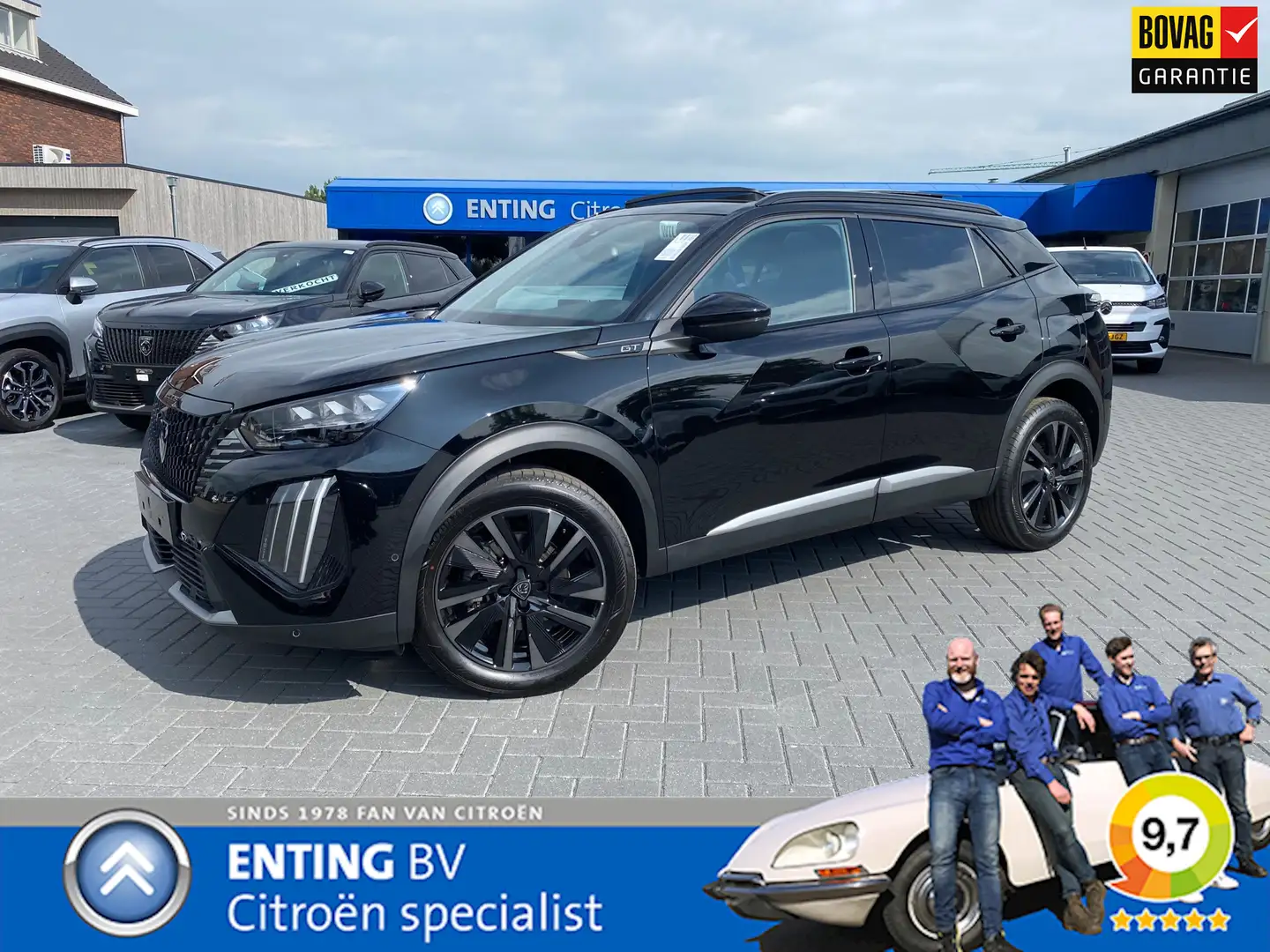 Peugeot 2008 1.2 Hybrid 145 GT ADAPT CRUISE ZICHTPAKKET+ GRIP C Noir - 1