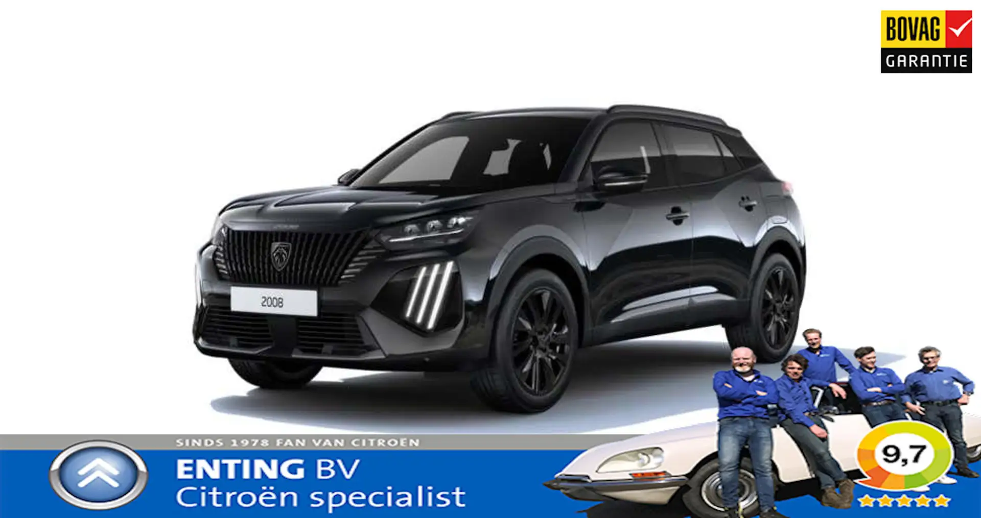 Peugeot 2008 1.2 Hybrid 145 GT ADAPT CRUISE ZICHTPAKKET+ GRIP C Schwarz - 1