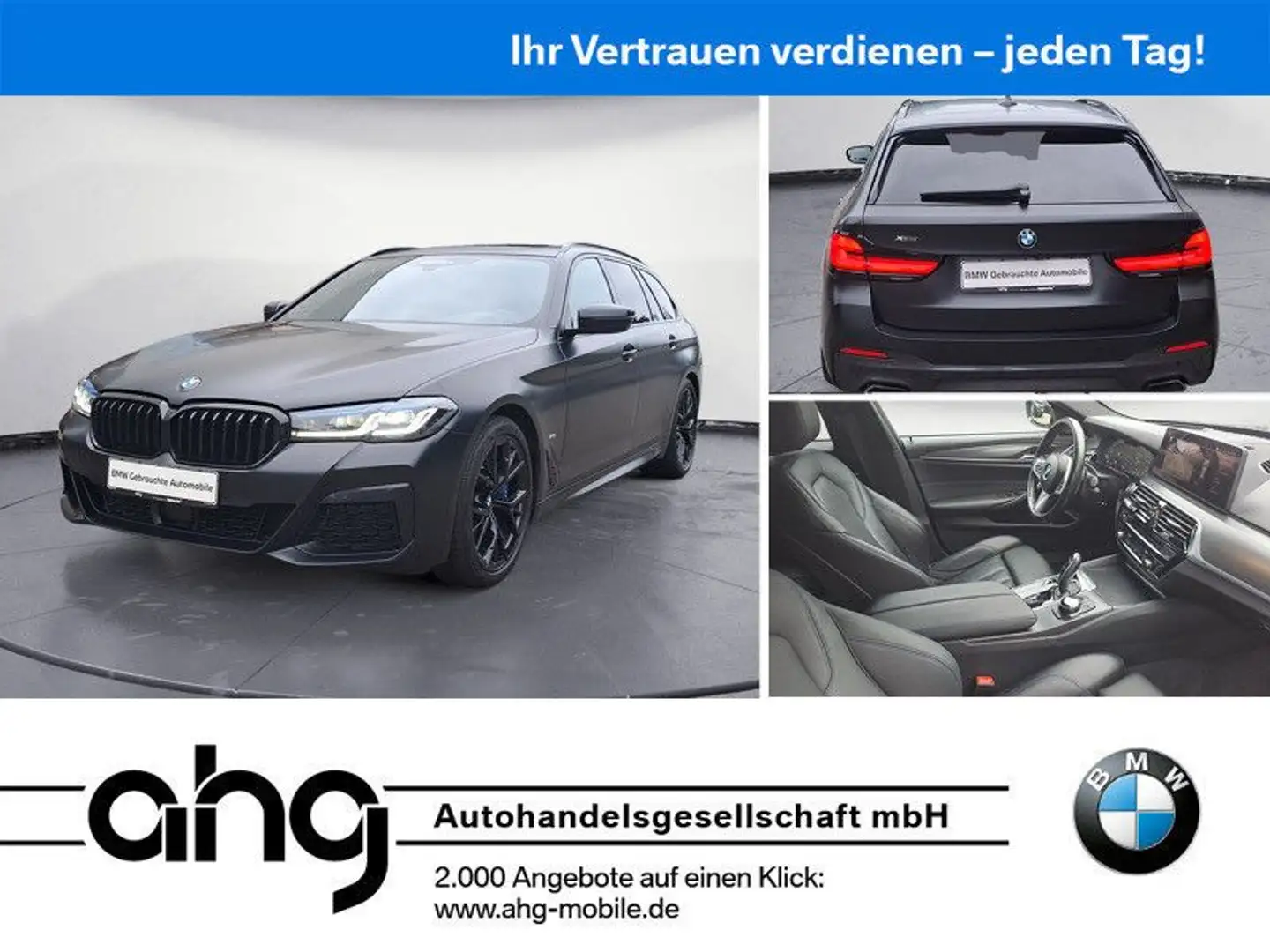 BMW 540 d xDrive Touring M Sport AHK Standheizung ACC Nero - 1