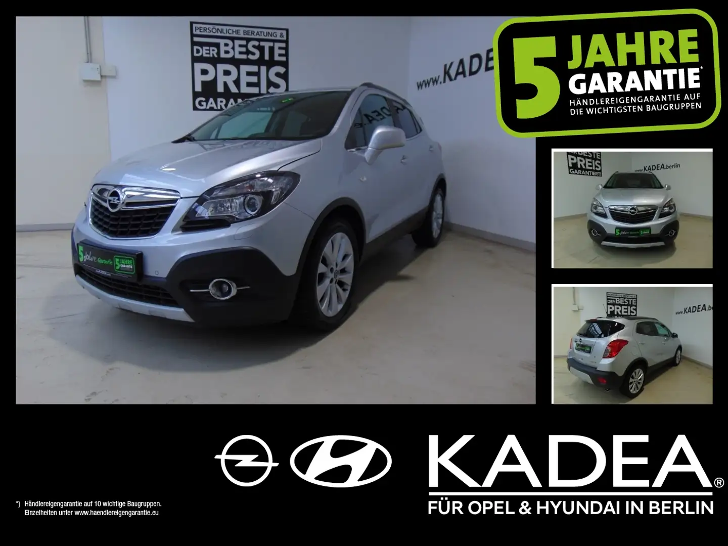 Opel Mokka 1.4 Navi,Kamera,Lenk+Sitzheizung,PDC,KlimaA Argent - 1