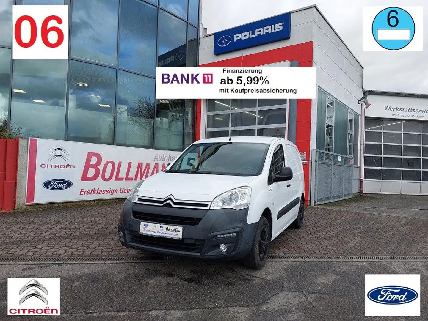 Citroen Berlingo Kasten Business L1, BENZINER Weiß - 1