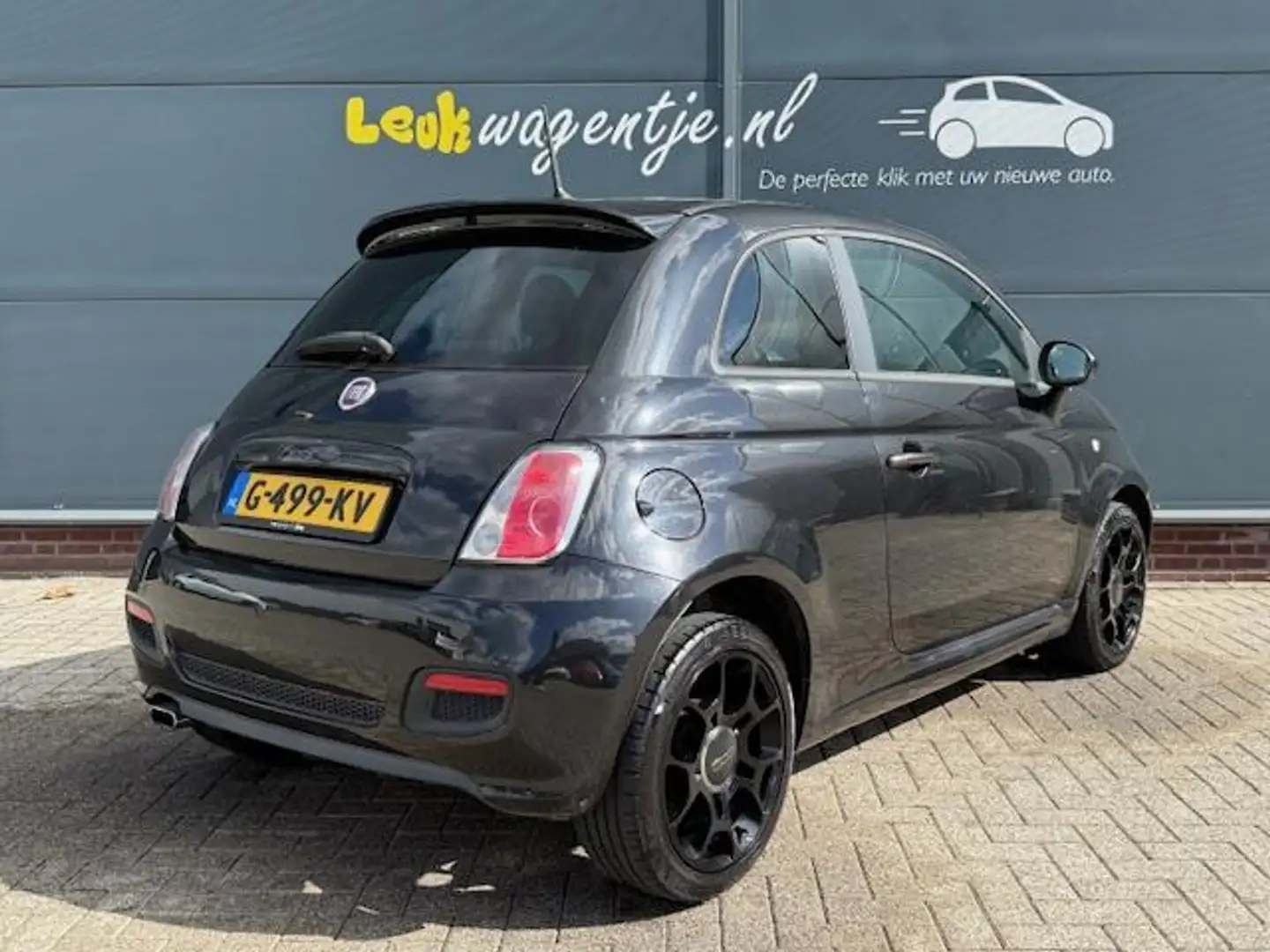 Fiat 500 1.2 500S *black edition *16" *perfect onderhouden Zwart - 2