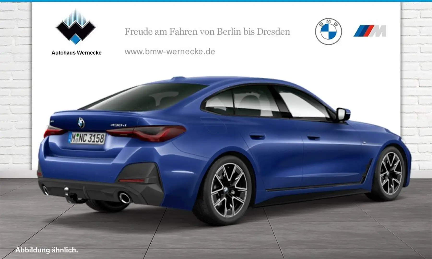 BMW 430 d xDrive Gran Coupé M Sport HiFi DAB AHK Shz Blau - 2