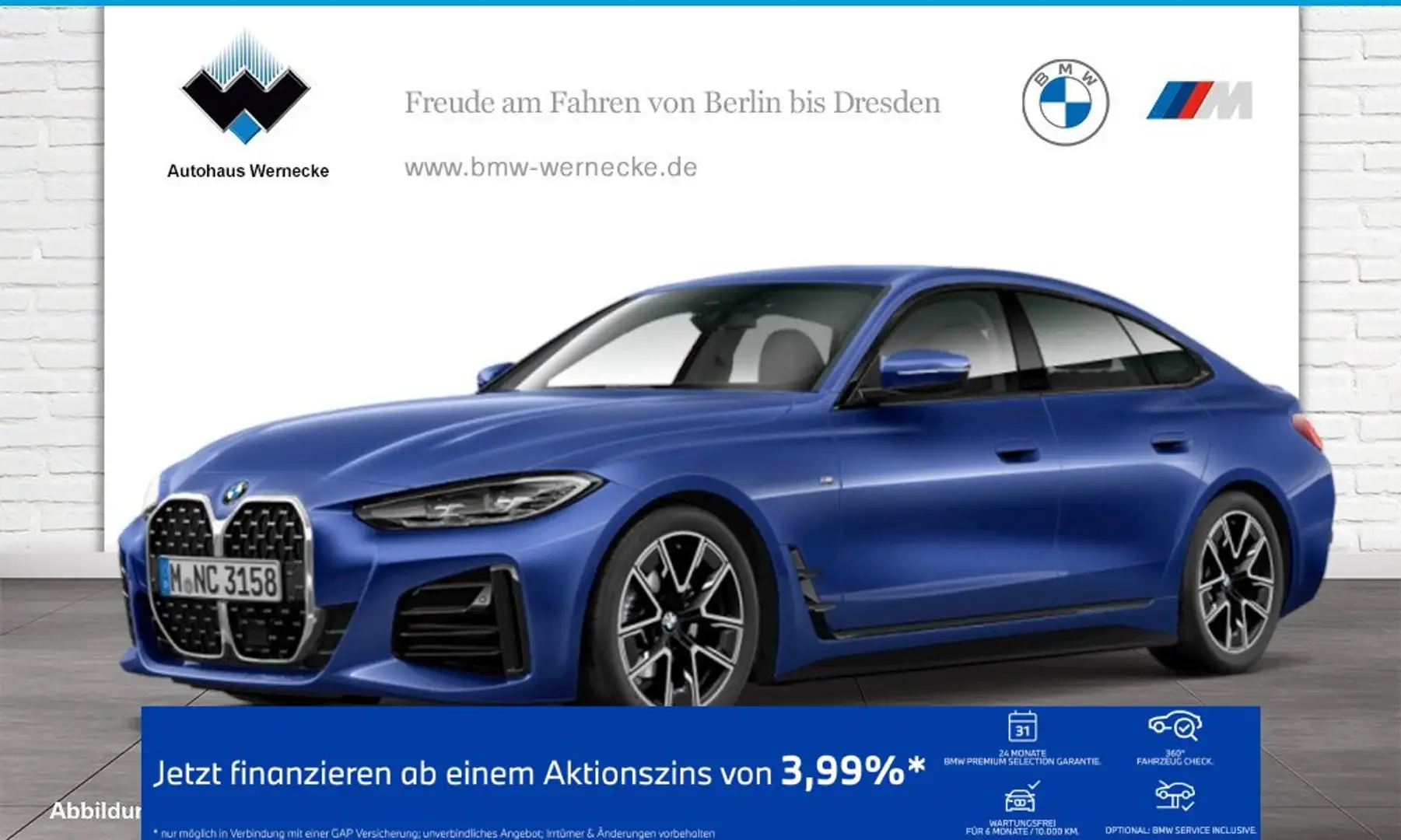 BMW 430 d xDrive Gran Coupé M Sport HiFi DAB AHK Shz Blau - 1