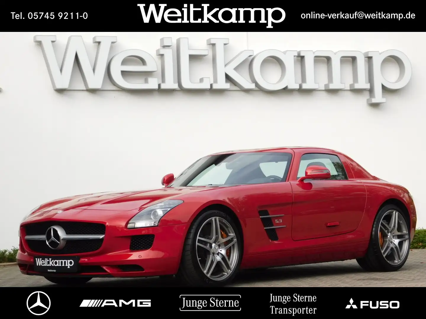 Mercedes-Benz SLS AMG SLS Coupé 1.Hand+Scheckh.Lückenlos+Keramik Rot - 1