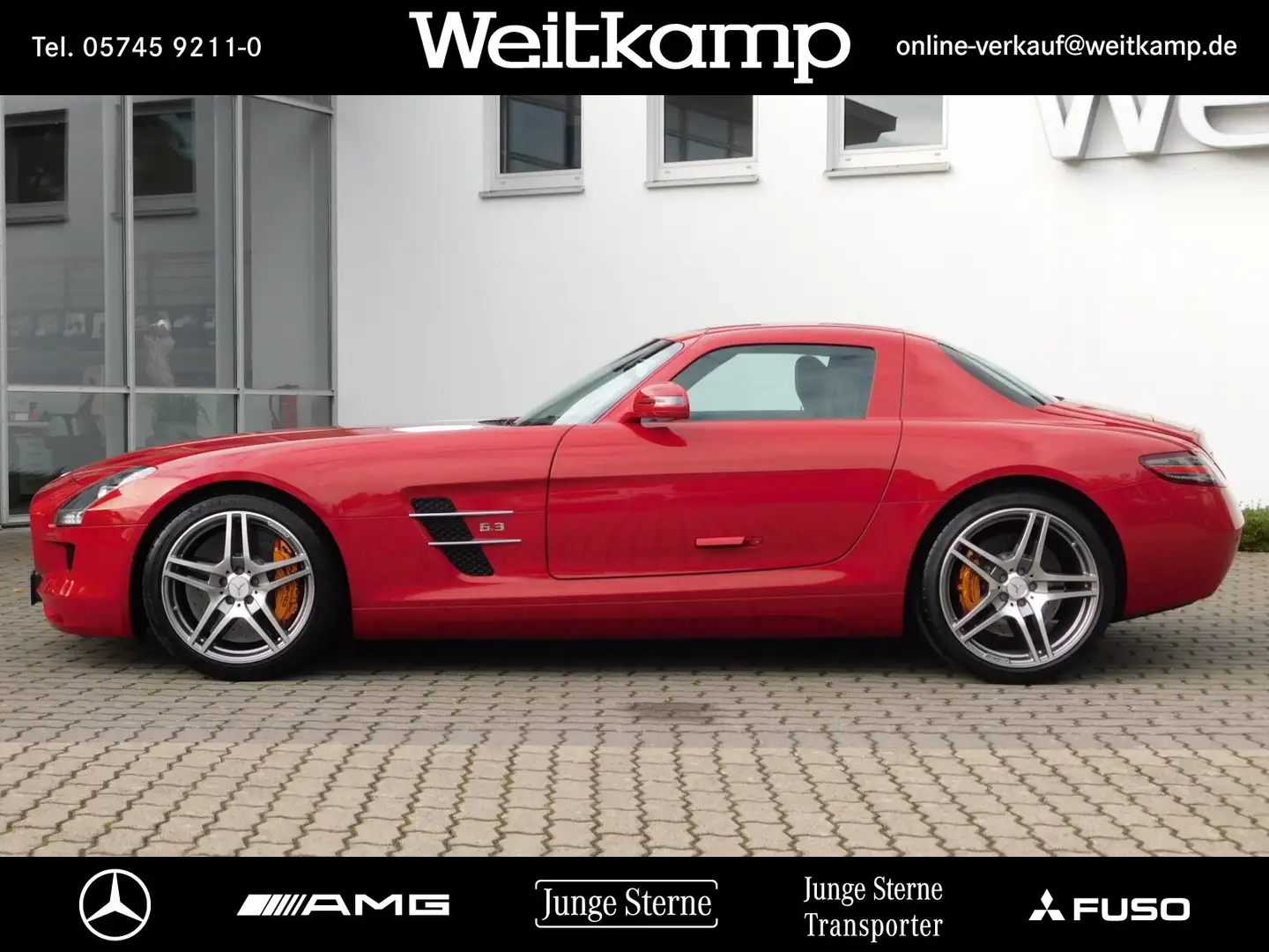 Mercedes-Benz SLS AMG SLS Coupé 1.Hand+Scheckh.Lückenlos+Keramik Rot - 2
