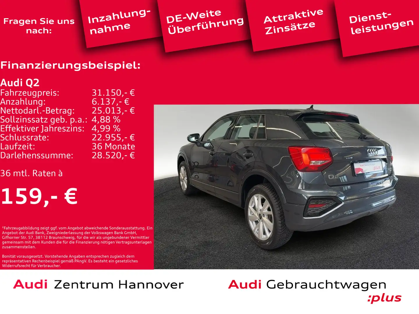 Audi Q2 advanced 35 TDI quattro Kamera ACC virtual Le Szary - 2