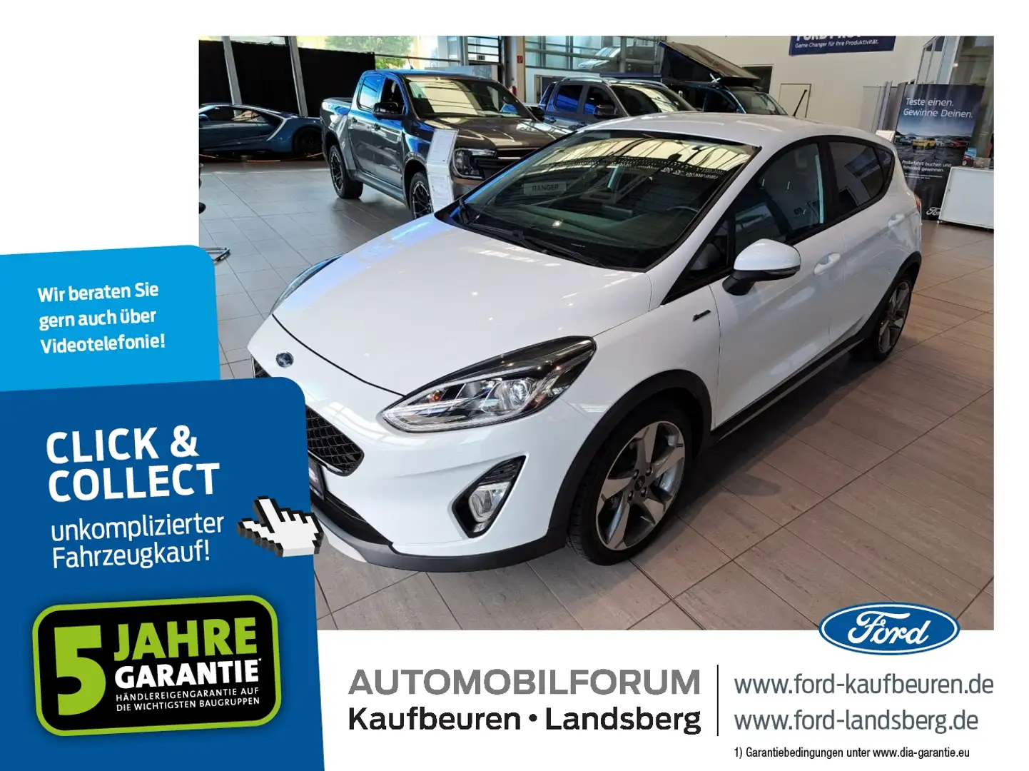Ford Fiesta 1.0 EcoBoost Active SHZ PDC AppLink Белый - 1