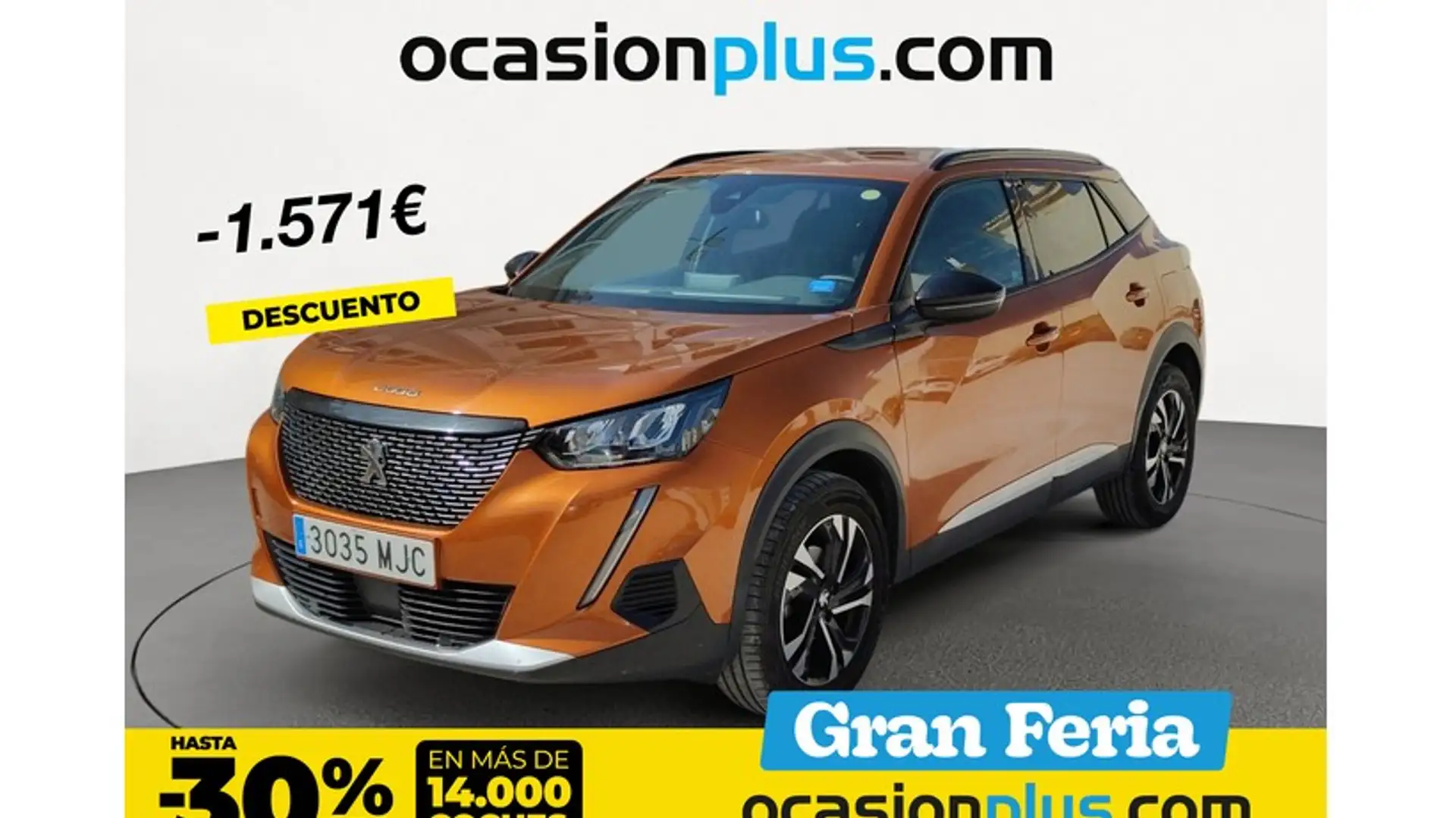 Peugeot 2008 1.2 PureTech S&S Allure Pack EAT8 130 Naranja - 1
