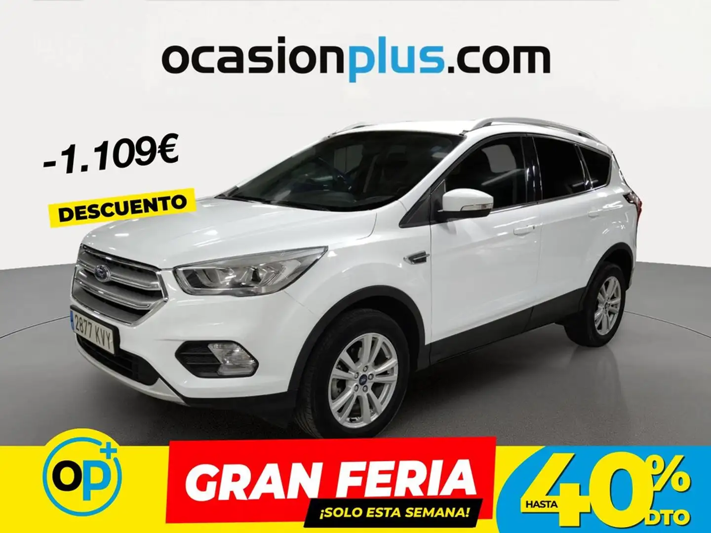 Ford Kuga 1.5 EcoB. Auto S&S Trend+ 4x2 120 Blanco - 1