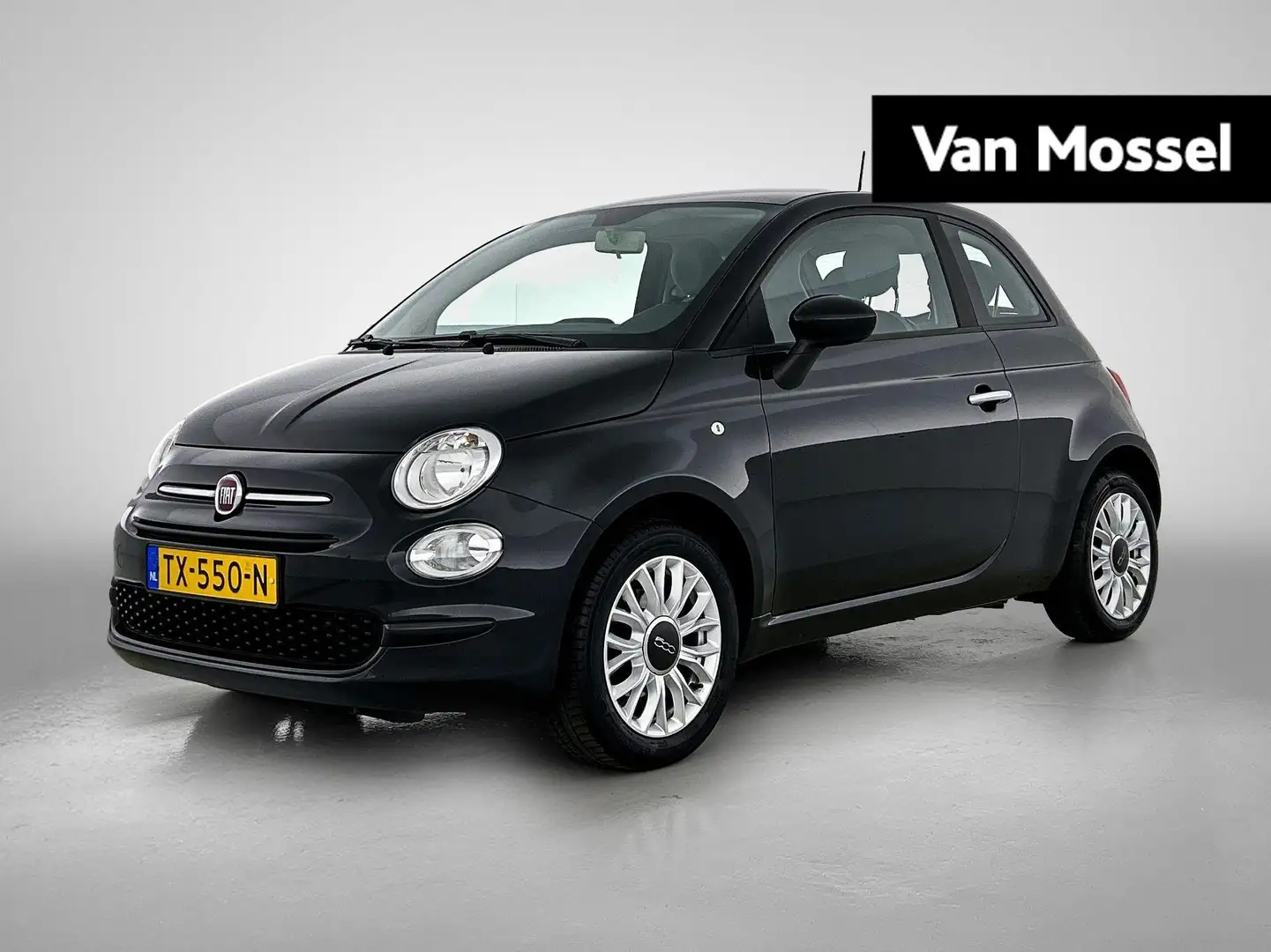 Fiat 500 1.2 Popstar | AIRCO | 5 DEURS | BT TELEFOON | LICH Zwart - 1